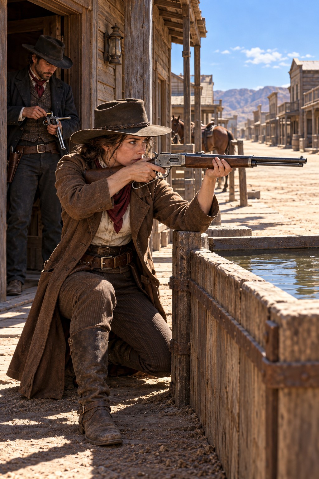 A frontier gunfight
