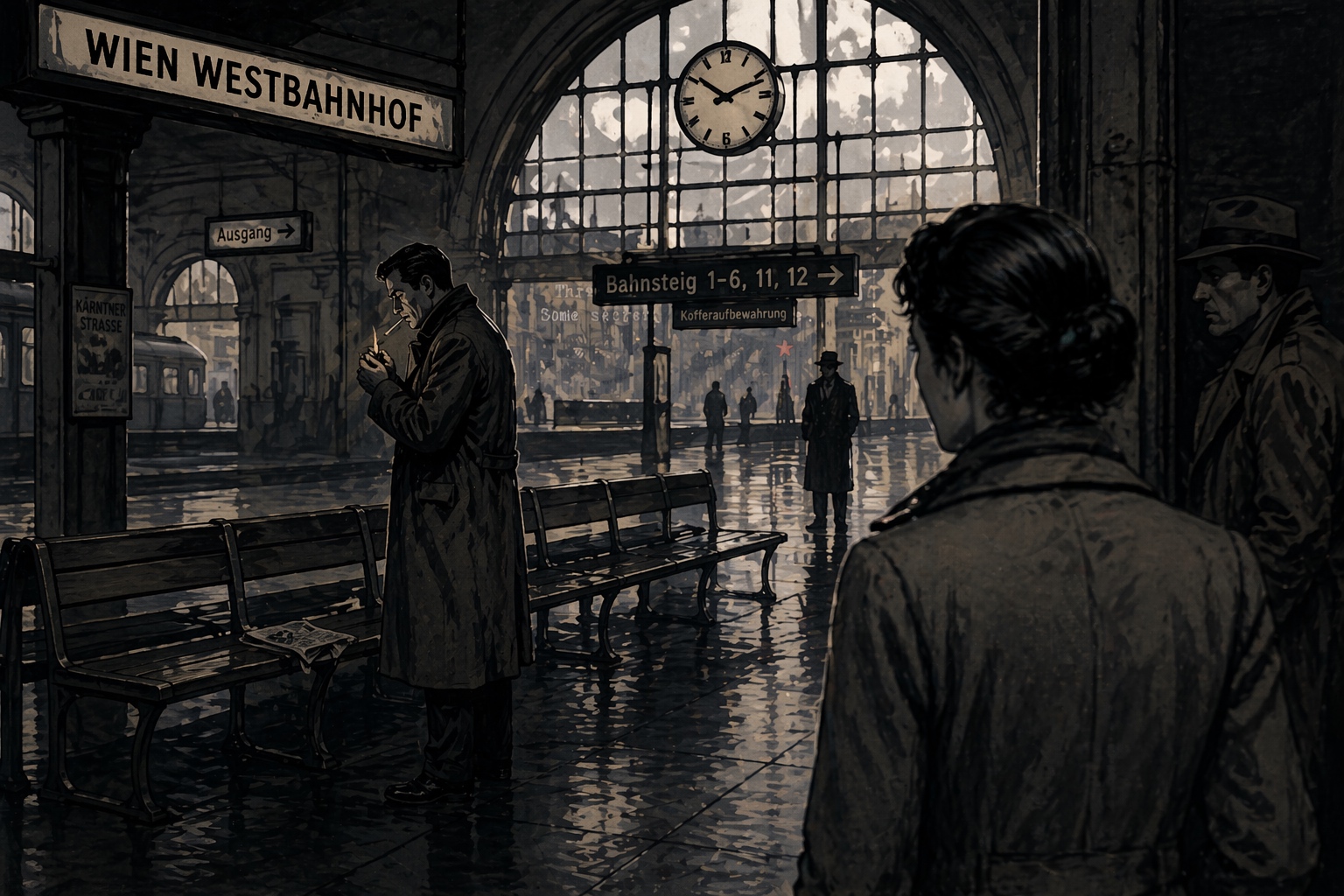 Vienna Westbahnhof, contact missed