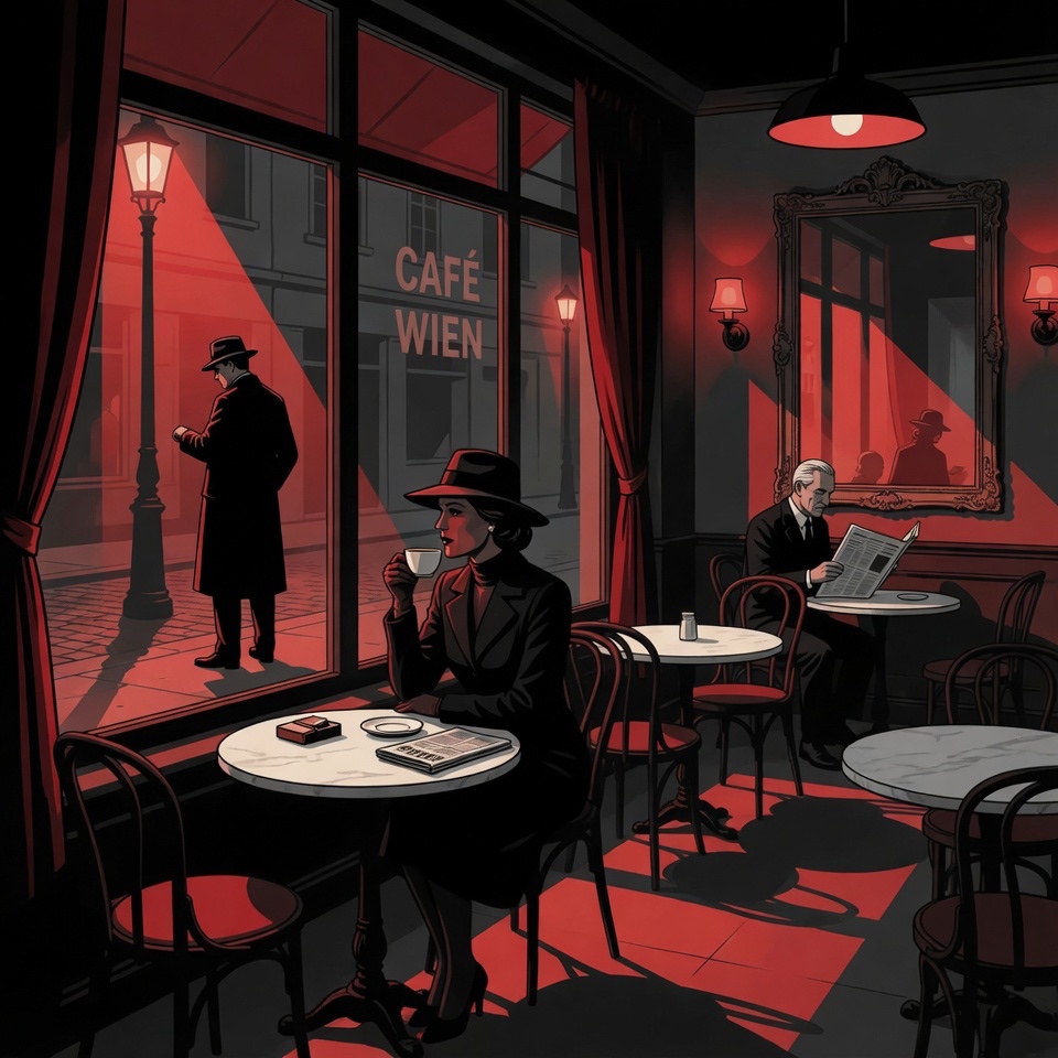 Cafe window, asset under observation