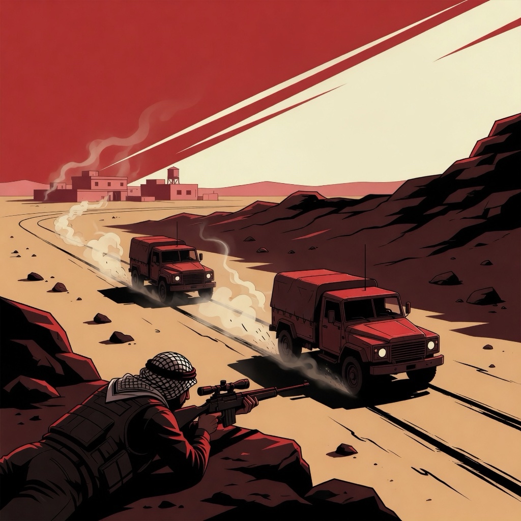 Convoy overwatch, Middle East theater