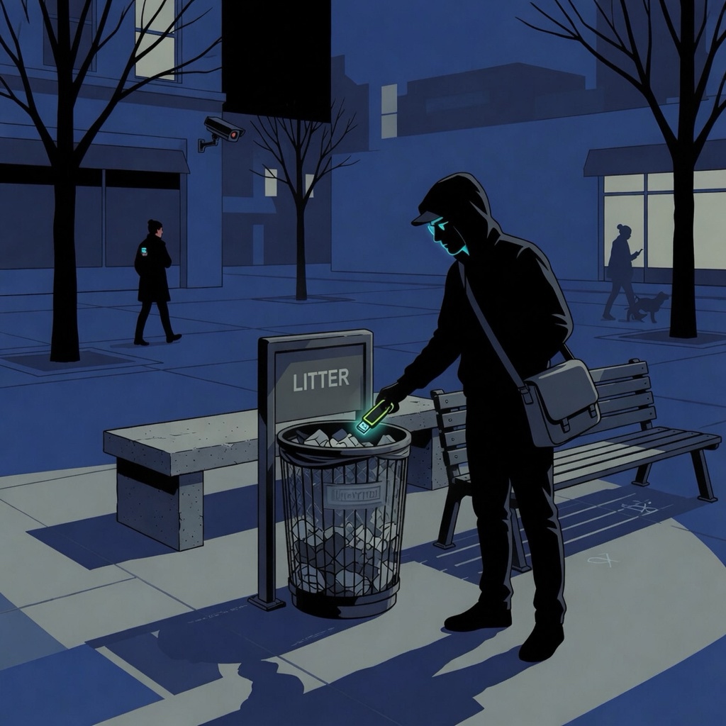 Park dead drop, USB handoff
