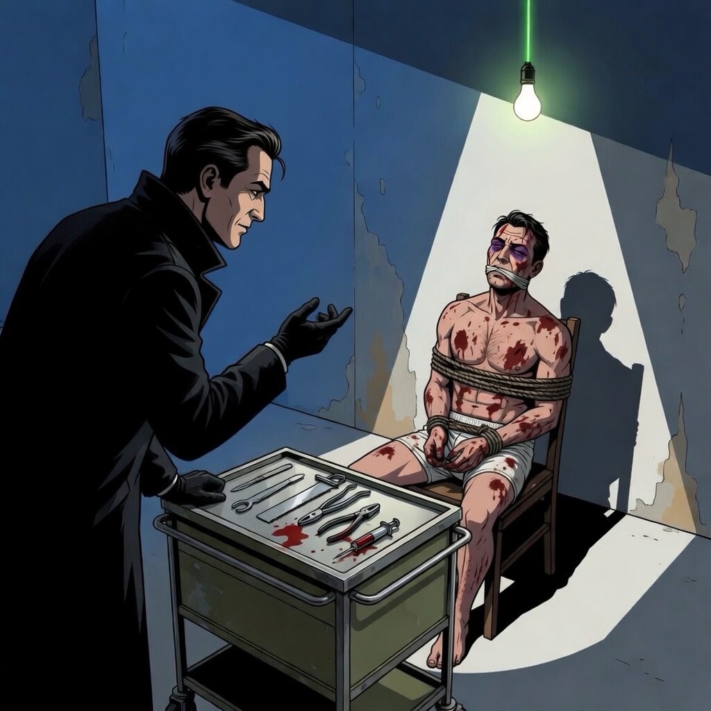 Interrogation room, resistance under pressure