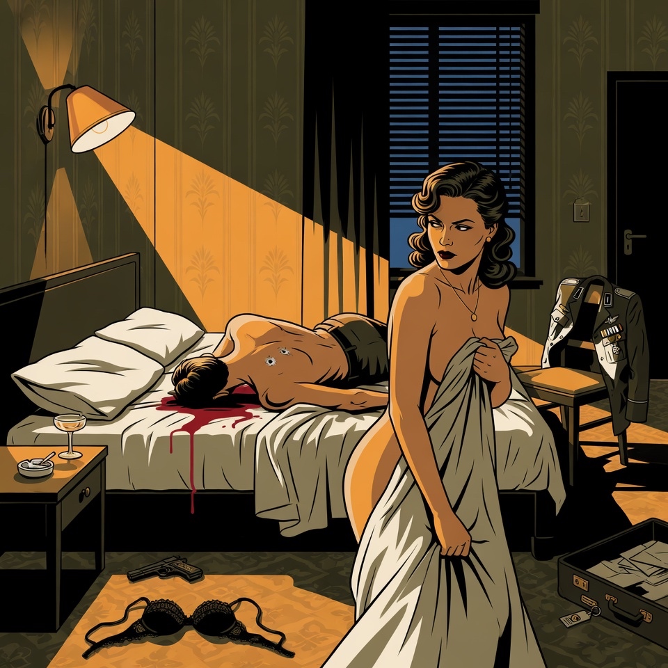 Bedroom aftermath, sanctioned lethal option