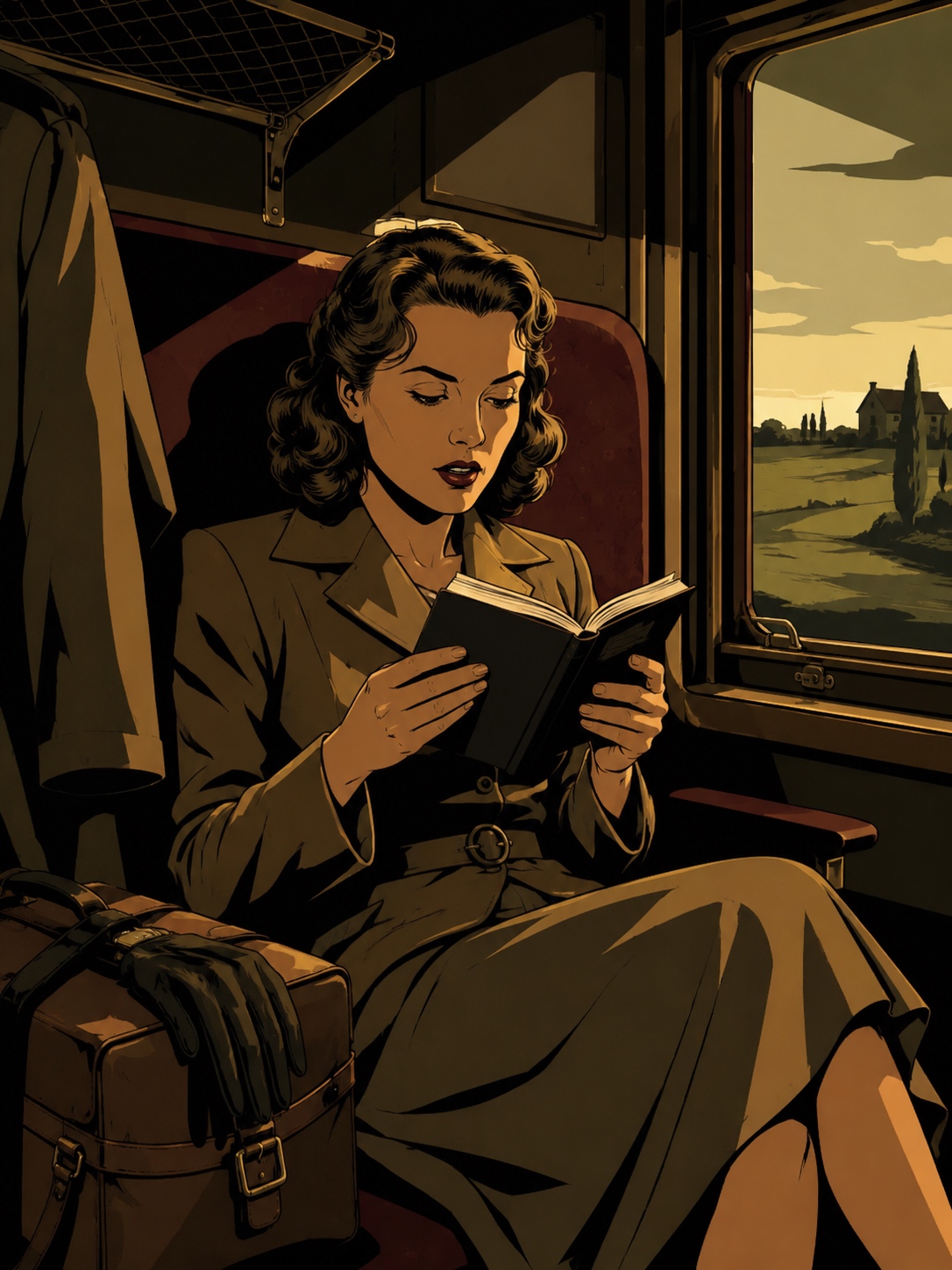 Learning German on a train