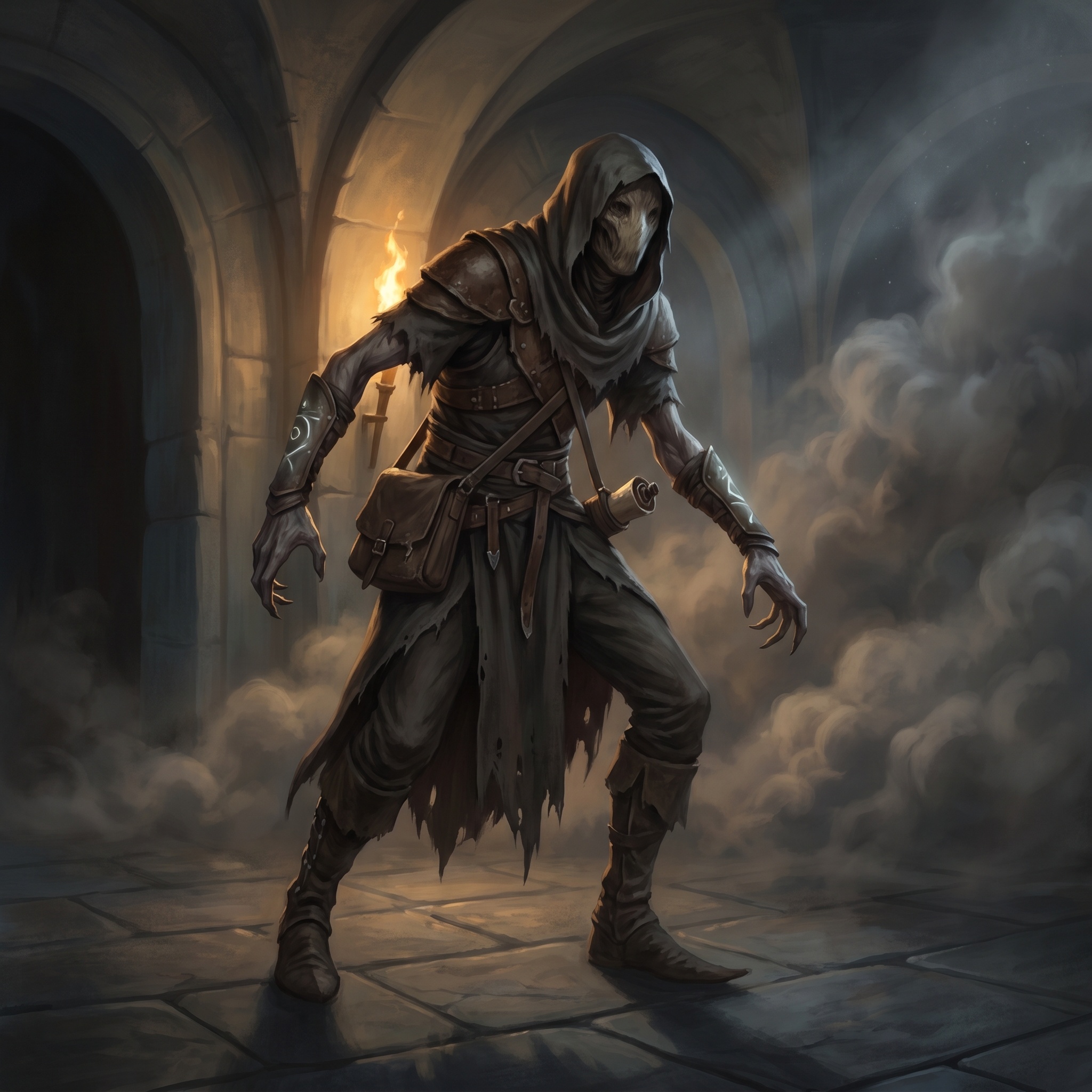 PLACEHOLDER - Paul. Clinical, non-graphic depiction of an infernal servitor associated with Erosmire's predatory appetite and social corruption.