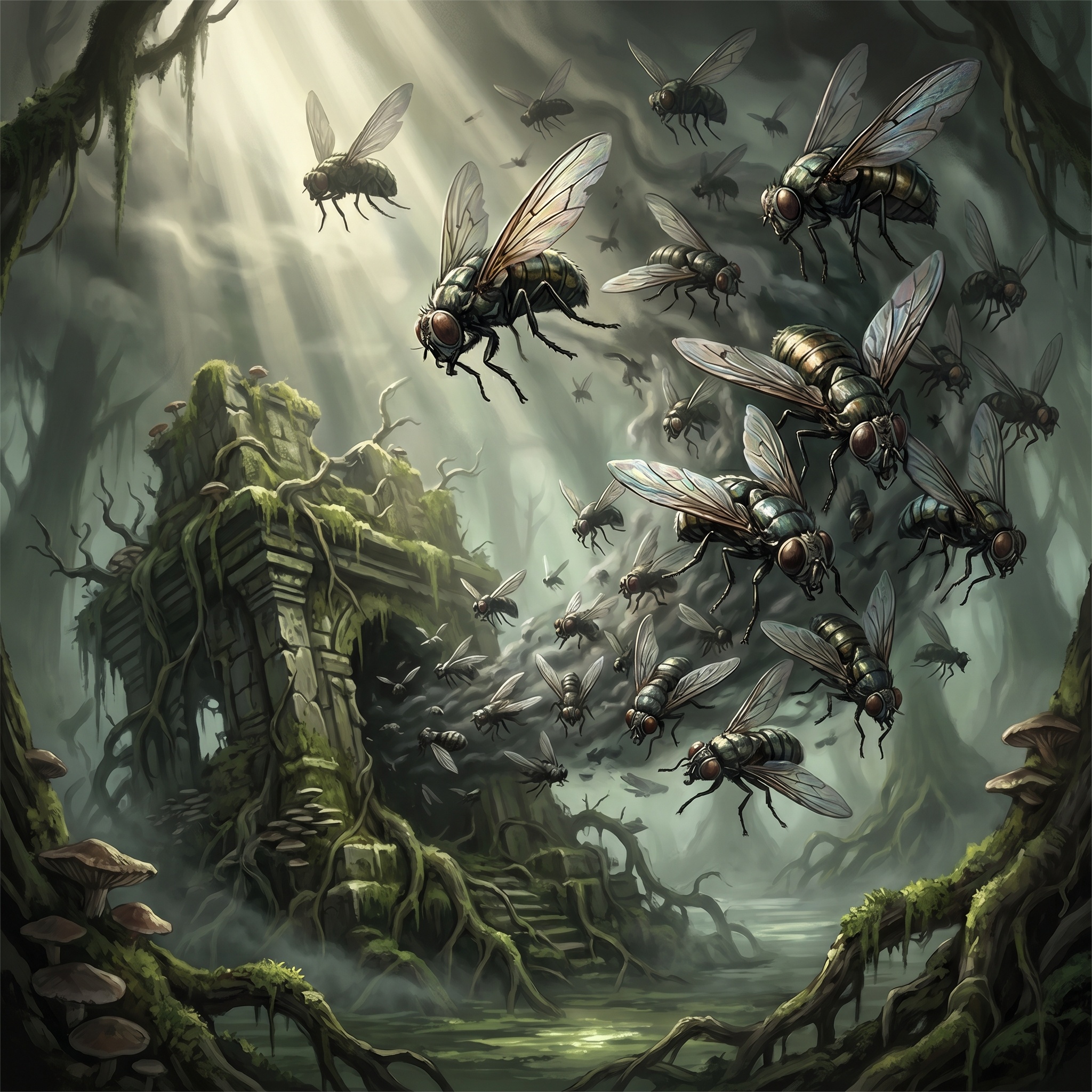 Giant Fly Swarm