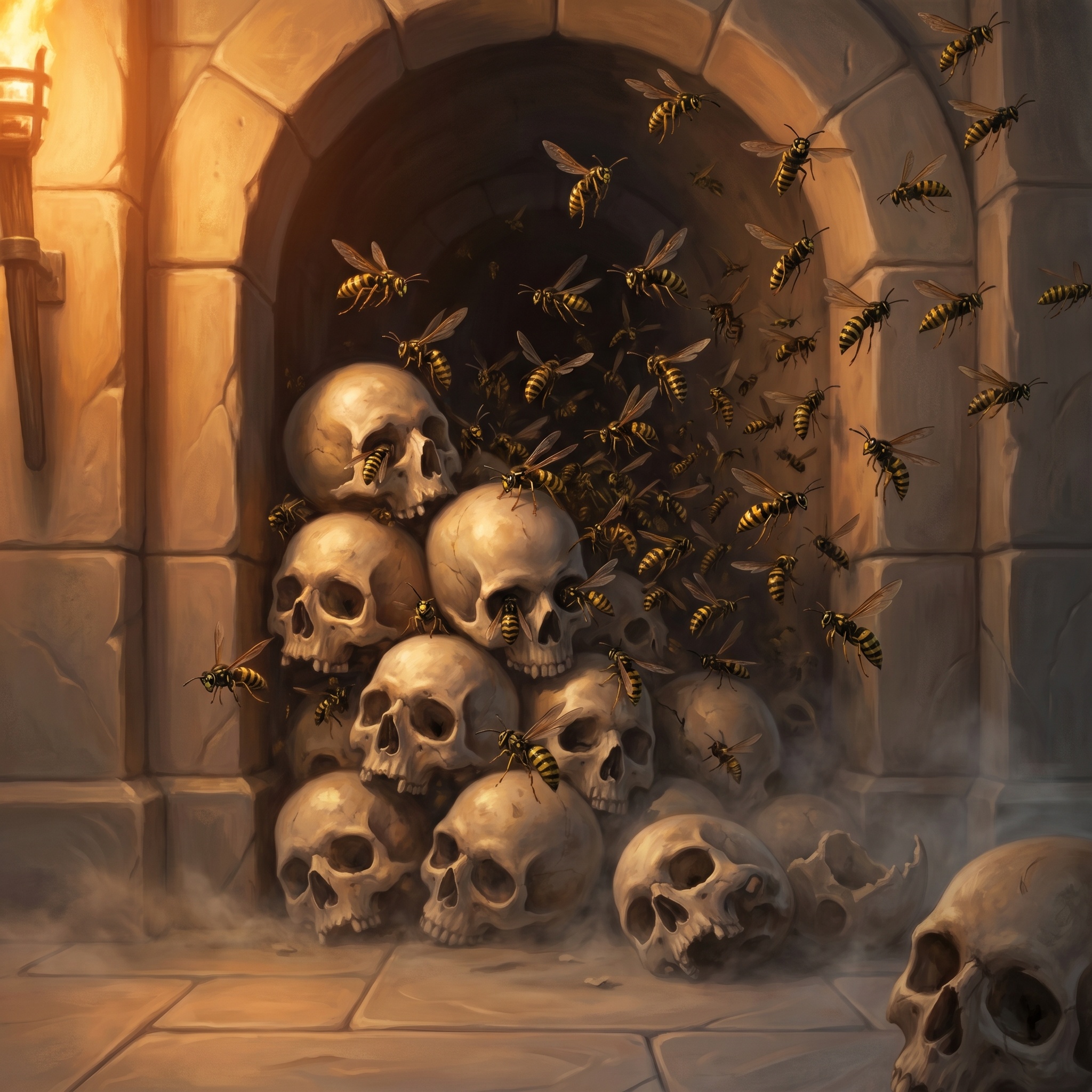 Skull Wasp Swarm