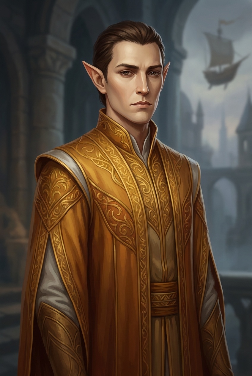 An elf portrait: pointed mobile ears, wide-set eyes, the stillness other peoples misread as distance.