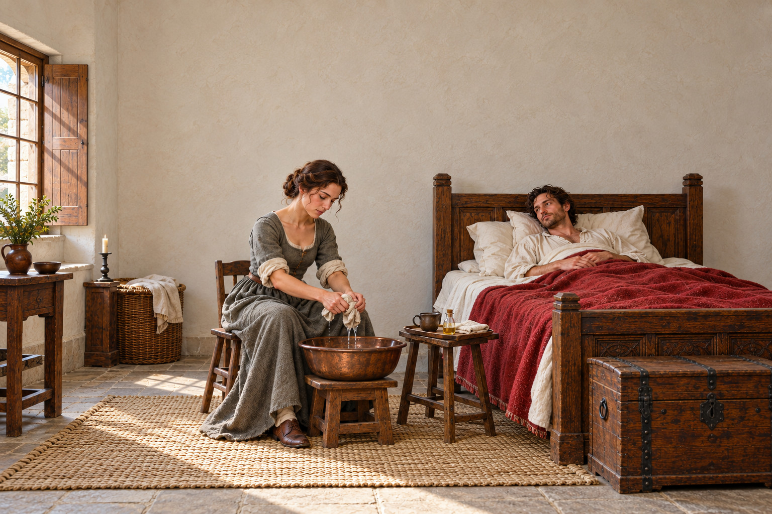 A healer at a bedside