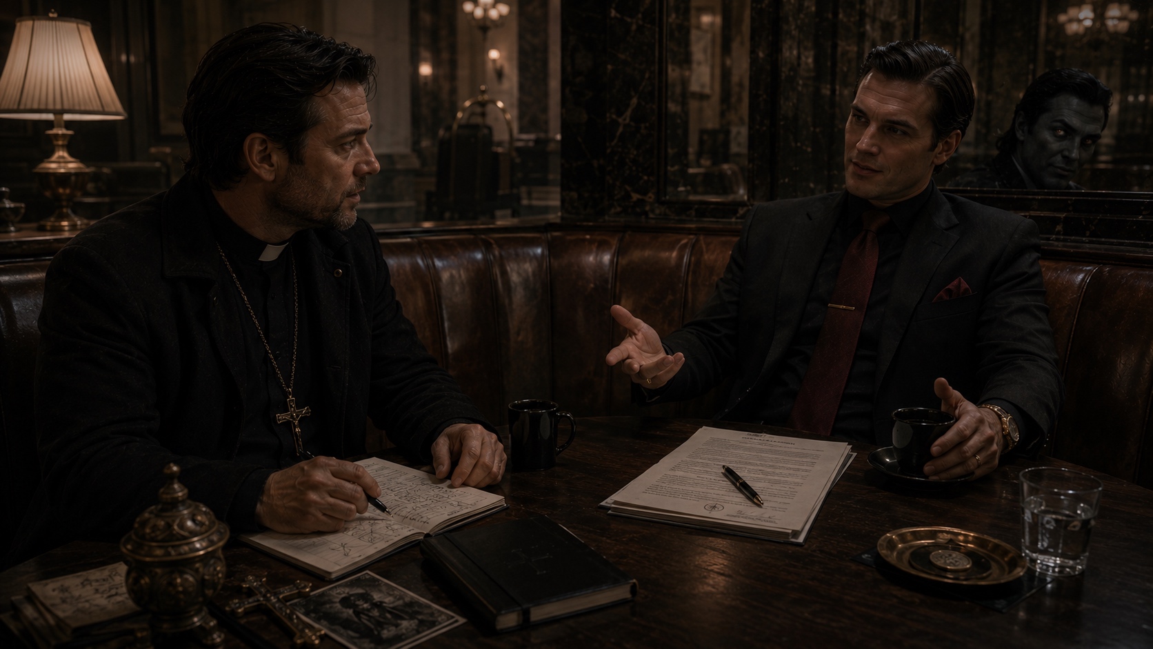 A devil at the table: polite, patient, the contract already written, the cost on the last page.