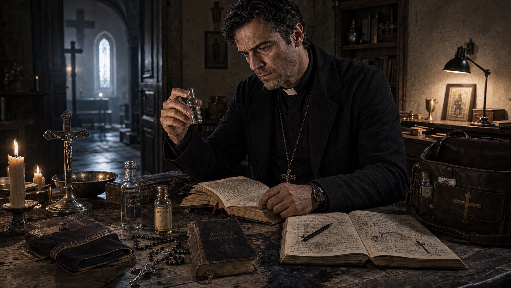 Holy water, blessed oil, a crucifix, prayer beads: not a guarantee. A change in the odds.
