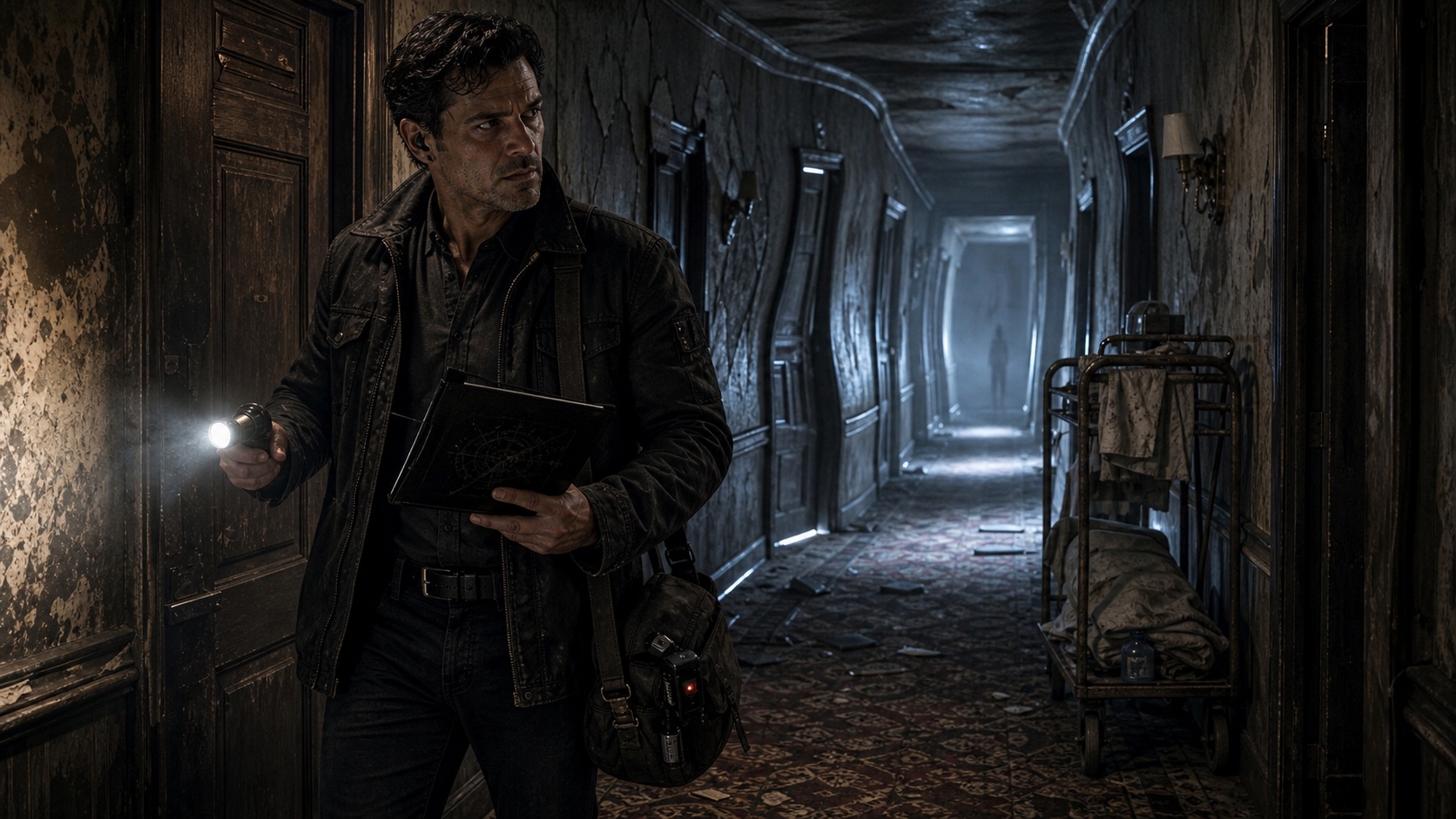 A Hollow Walker's territory: a hotel floor that hasn't been rented in six years. The maintenance crew stopped coming to this floor six years ago too. Nobody remembers deciding that.