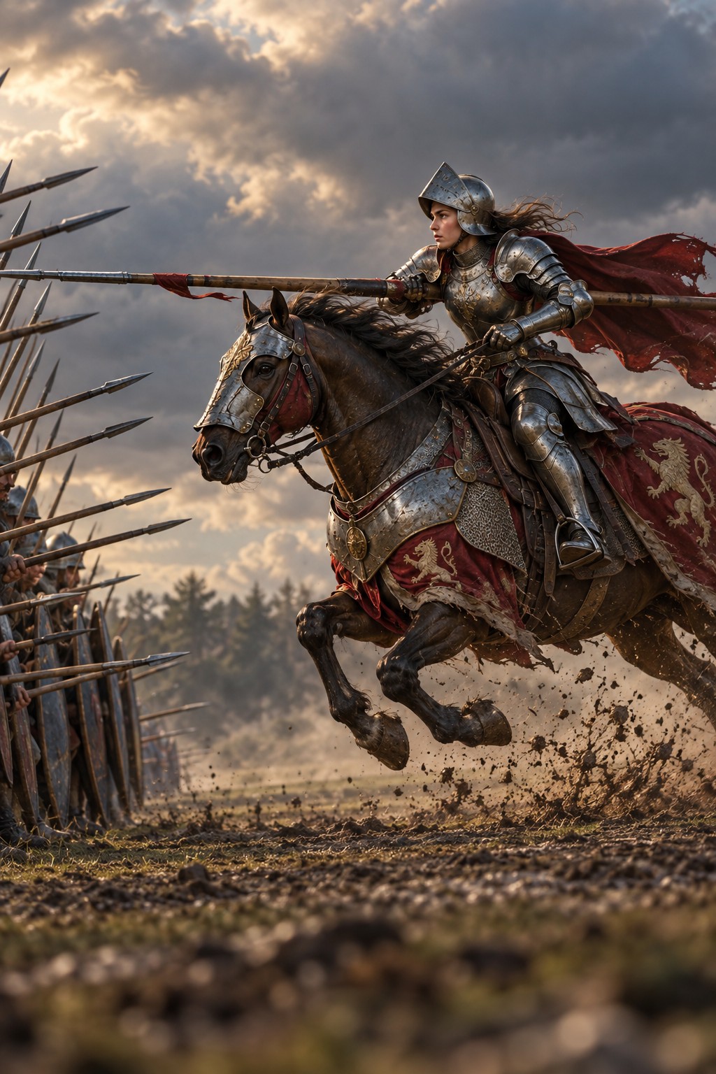 A knight at the charge